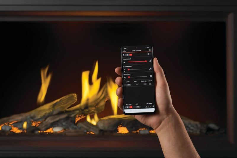 Napoleon Tall Vector 50" Linear Gas Fireplace TLV50LN with Luminous Logs