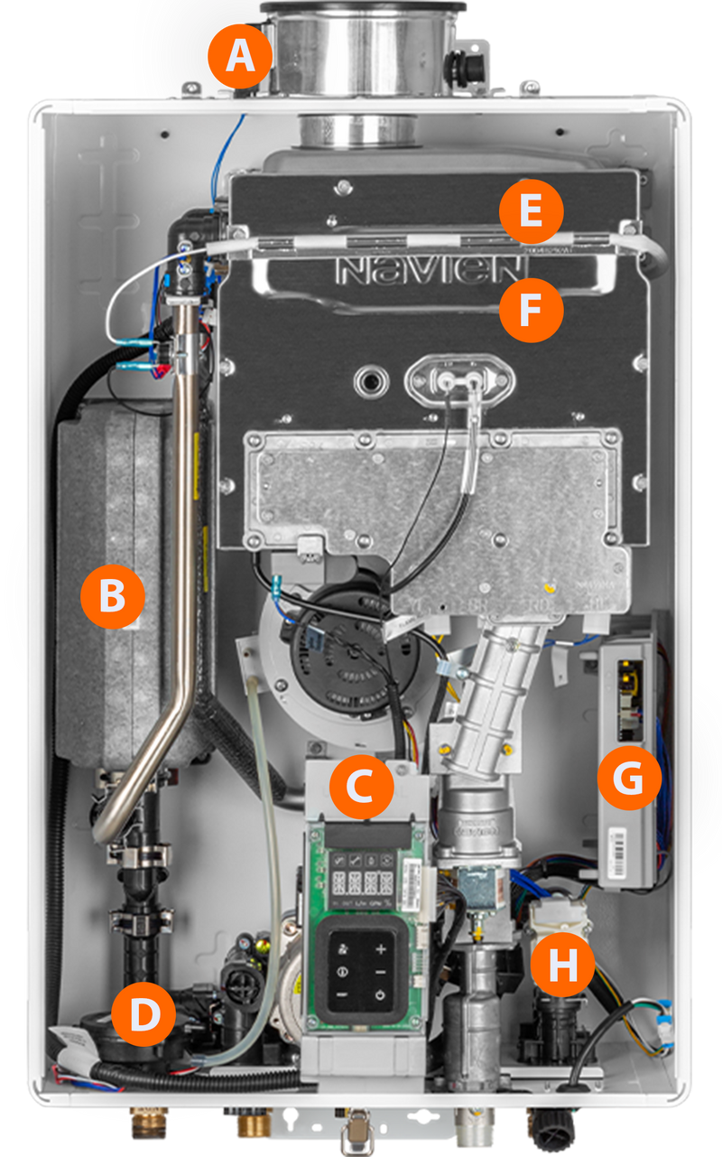Navien NHW-160AI Premium Non-Condensing Indoor Tankless Water Heater