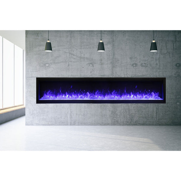 Amantii Symmetry SYM-100-XT Built in Smart Extra Tall Outdoor Electric Fireplace