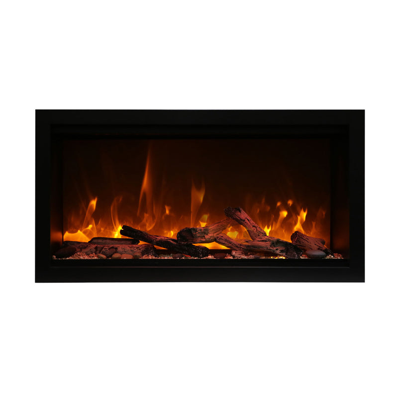 Amantii - 88" Symmetry 3.0 Extra Tall Built-in Smart WiFi Electric Fireplace