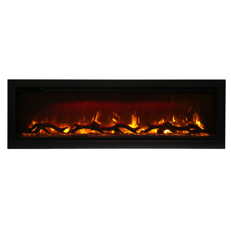 Amantii 34 Inch Symmetry 3.0 Built-in Modern Linear Outdoor Electric Fireplace