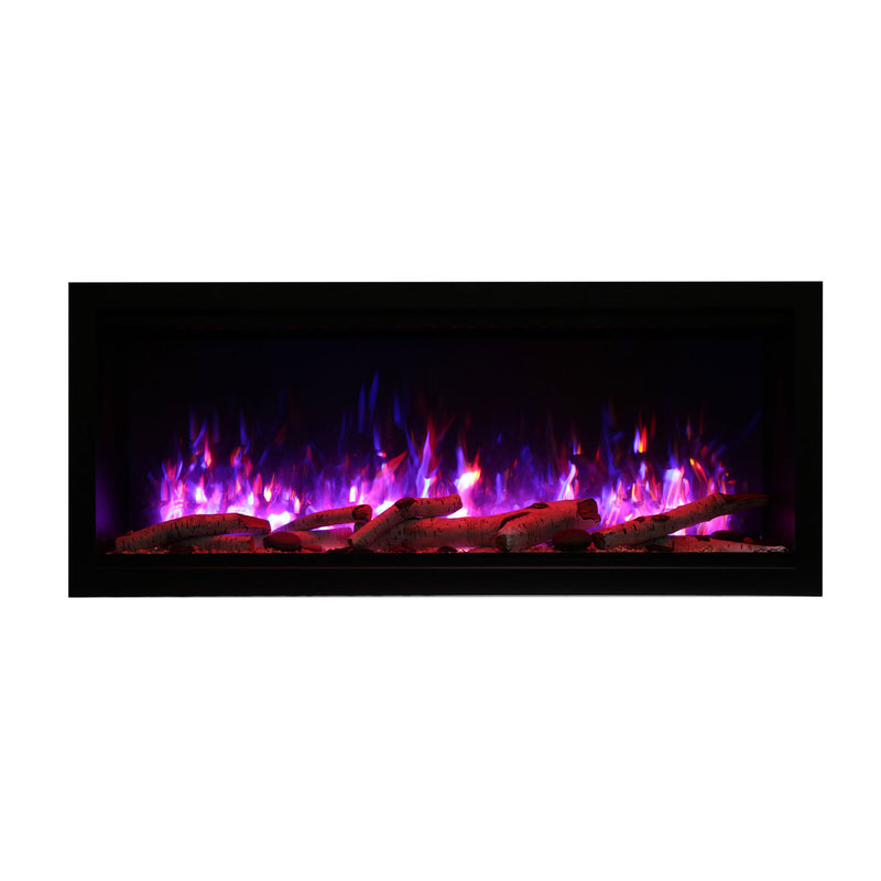 Amantii - 74" Symmetry 3.0 Extra Tall Built-in Smart WiFi Electric Fireplace