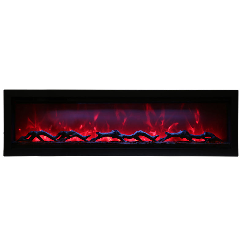 Amantii - 60" Symmetry 3.0 Built-in Smart WiFi Electric Fireplace