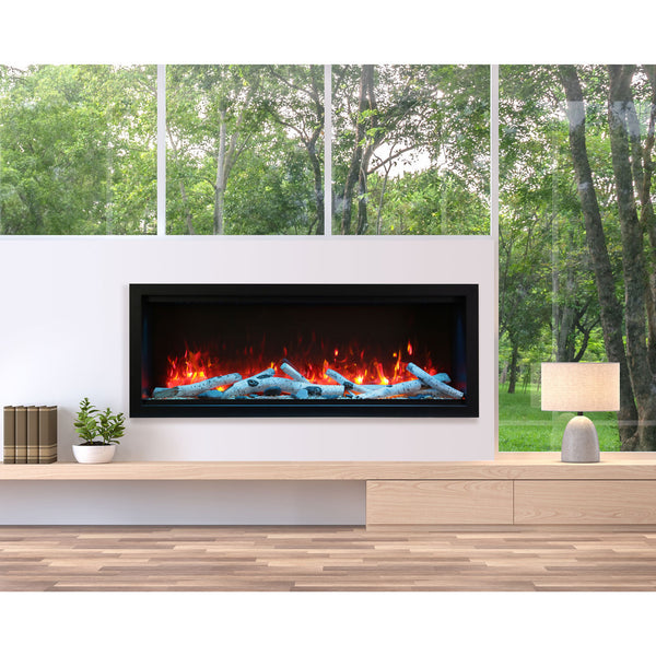 Amantii Symmetry SYM-60-XT Built in Smart Extra Tall Outdoor Electric Fireplace