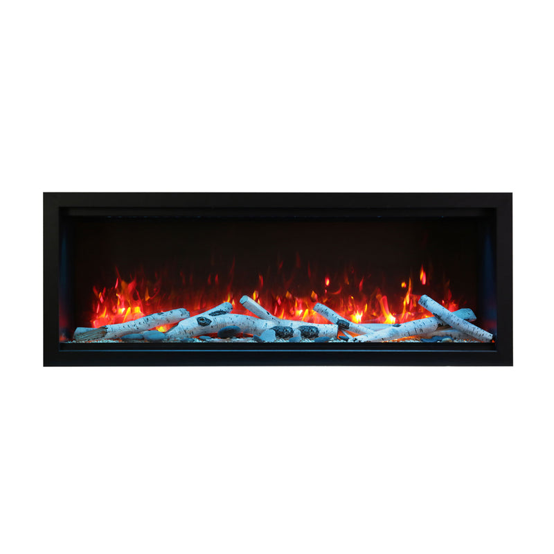 Amantii - 88" Symmetry 3.0 Extra Tall Built-in Smart WiFi Electric Fireplace