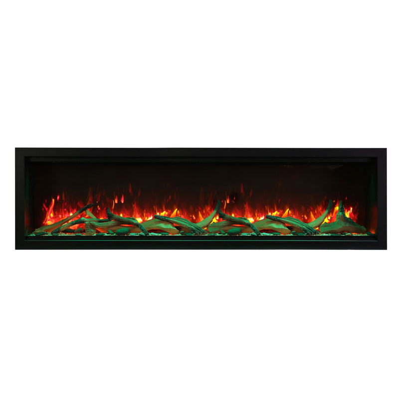 Amantii - 74" Symmetry 3.0 Extra Tall Built-in Smart WiFi Electric Fireplace