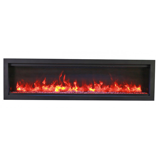 Amantii - 60" Symmetry Bespoke Built-In Electric Fireplace with Wifi and Sound