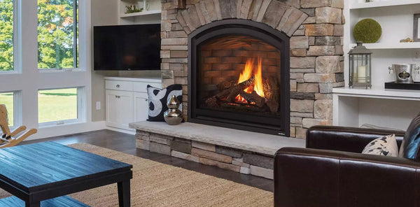 Heat & Glo Cerona 42" Direct Vent Gas Fireplace top Vent Arched Fireplace with IntelliFire Touch Ignition