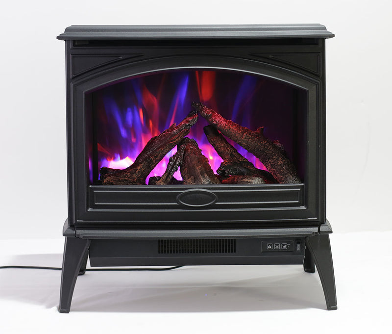 Sierra Flame by Amantii - Cast Iron Freestanding 23"/28" Electric Stove