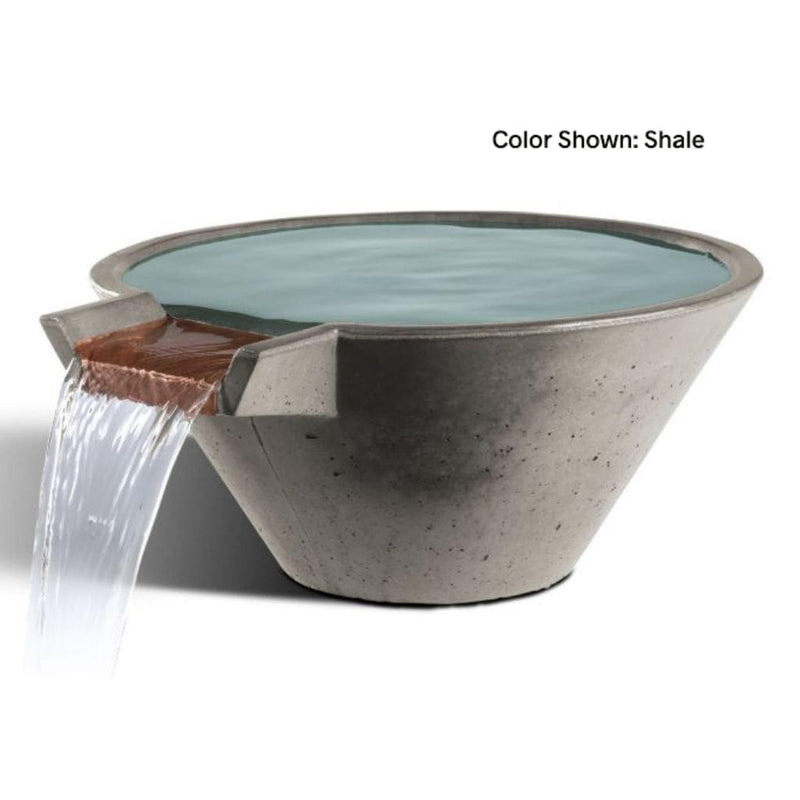 Slick Rock Concrete 22" Cascade Conical Water Bowl