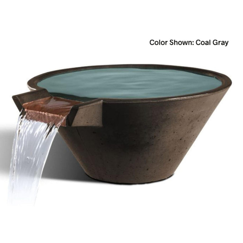 Slick Rock Concrete 22" Cascade Conical Water Bowl