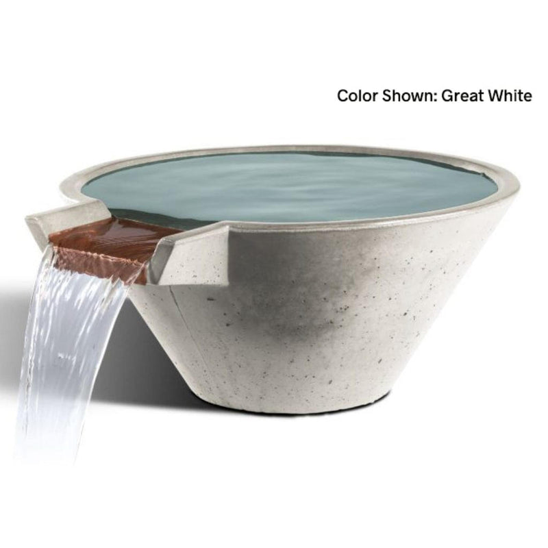 Slick Rock Concrete 22" Cascade Conical Water Bowl
