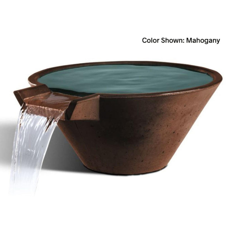 Slick Rock Concrete 22" Cascade Conical Water Bowl