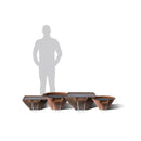 Slick Rock Concrete 22" Cascade Square Water Bowl