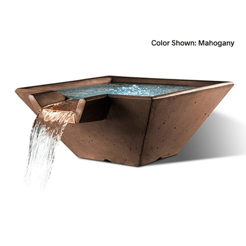 Slick Rock Concrete 22" Cascade Square Water Bowl
