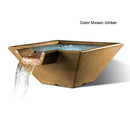 Slick Rock Concrete 29" Cascade Square Water Bowl