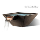 Slick Rock Concrete 29" Cascade Square Water Bowl