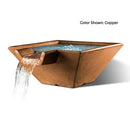 Slick Rock Concrete 29" Cascade Square Water Bowl