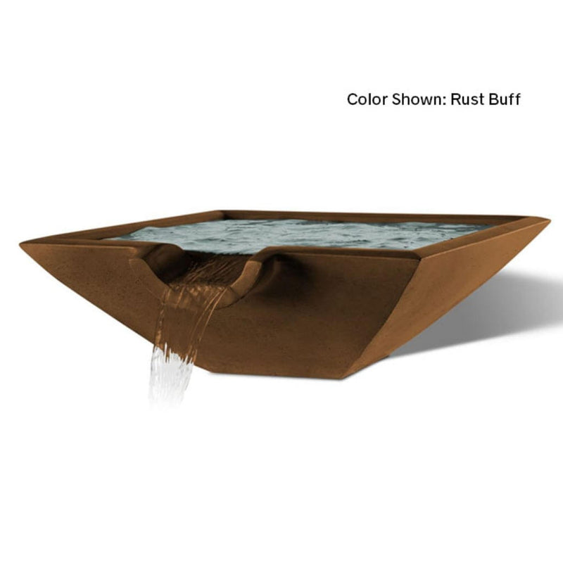 Slick Rock Concrete 30" Camber Square Water Bowl