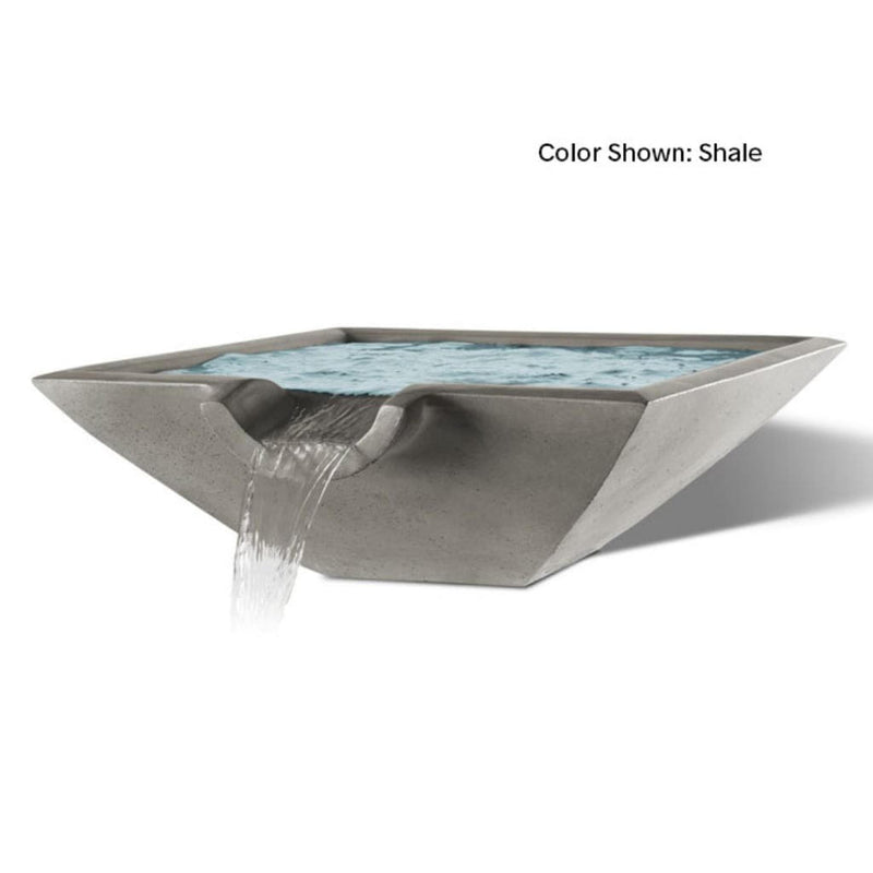 Slick Rock Concrete 30" Camber Square Water Bowl