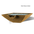 Slick Rock Concrete 30" Camber Square Water Bowl