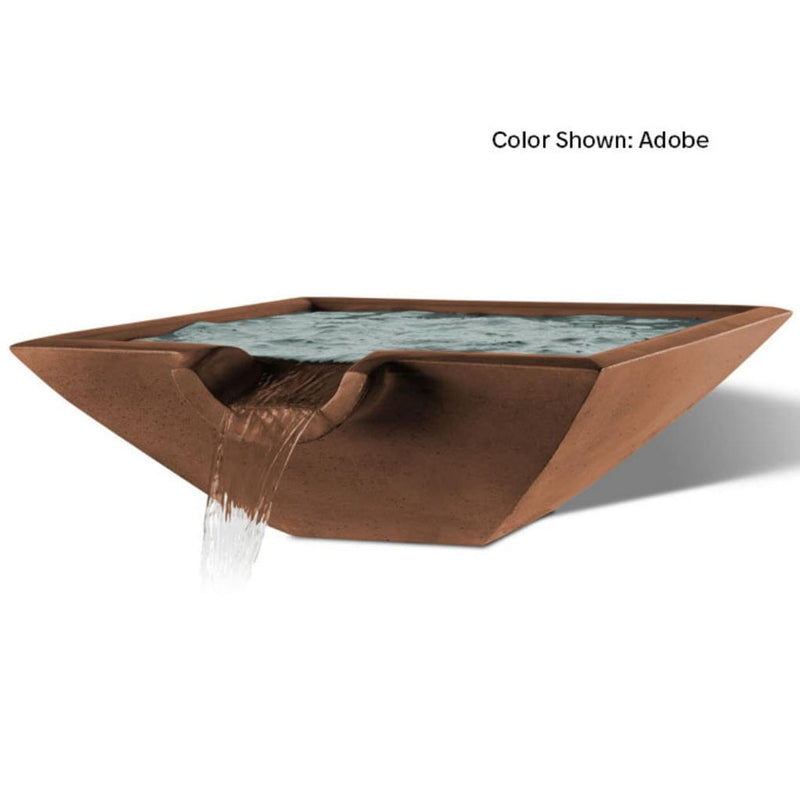 Slick Rock Concrete 30" Camber Square Water Bowl