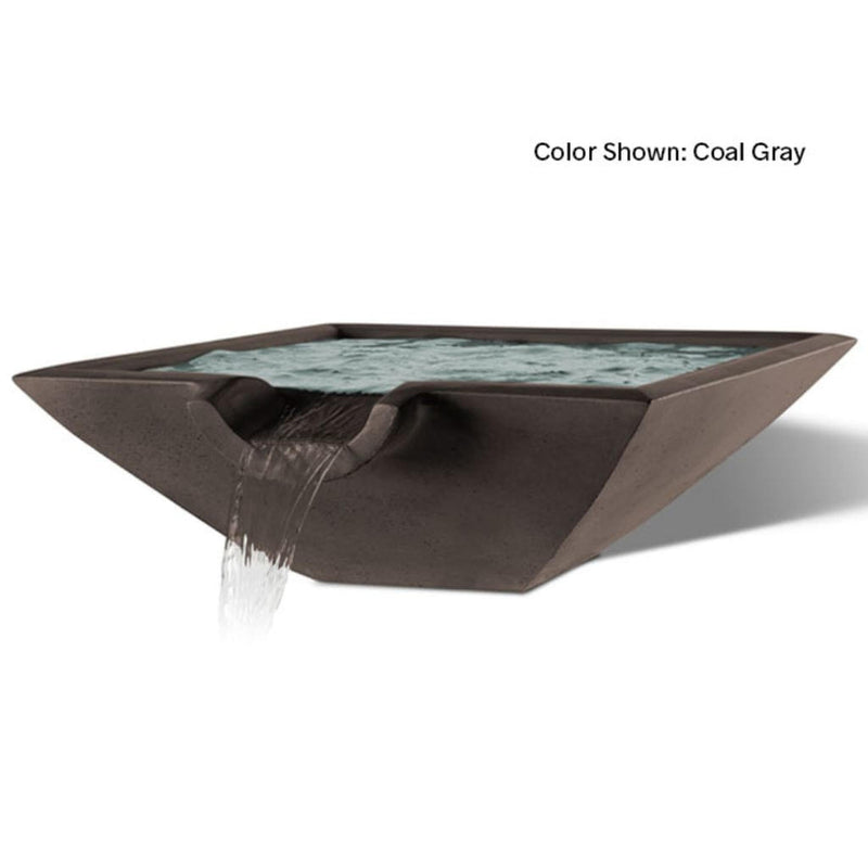 Slick Rock Concrete 30" Camber Square Water Bowl