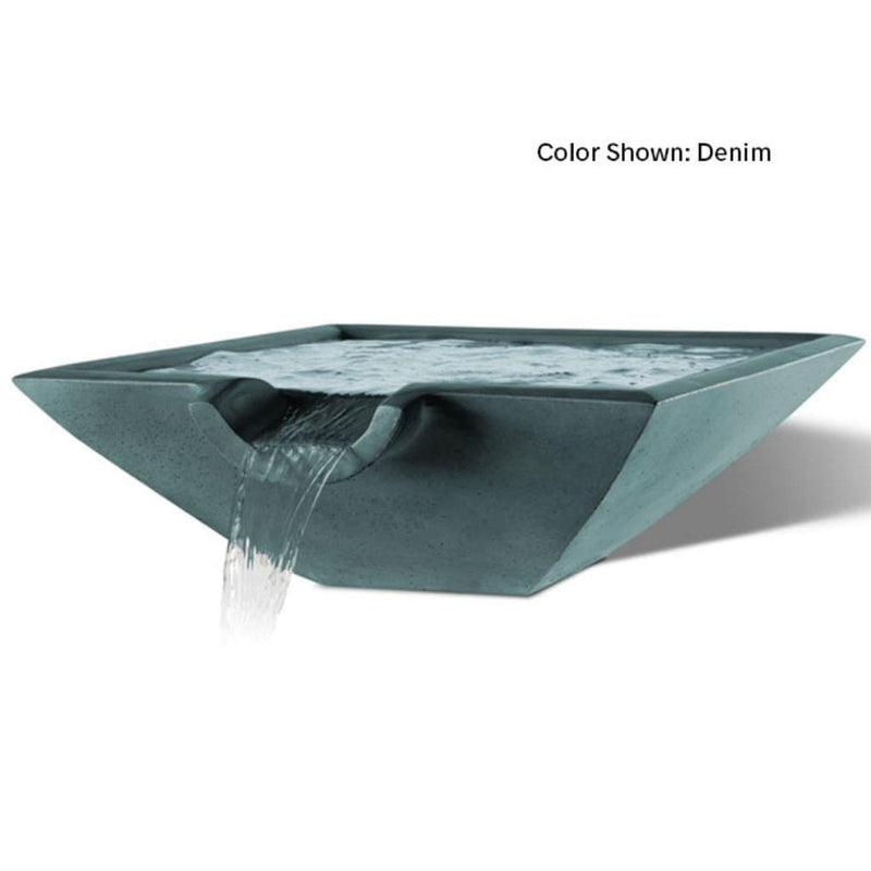 Slick Rock Concrete 30" Camber Square Water Bowl