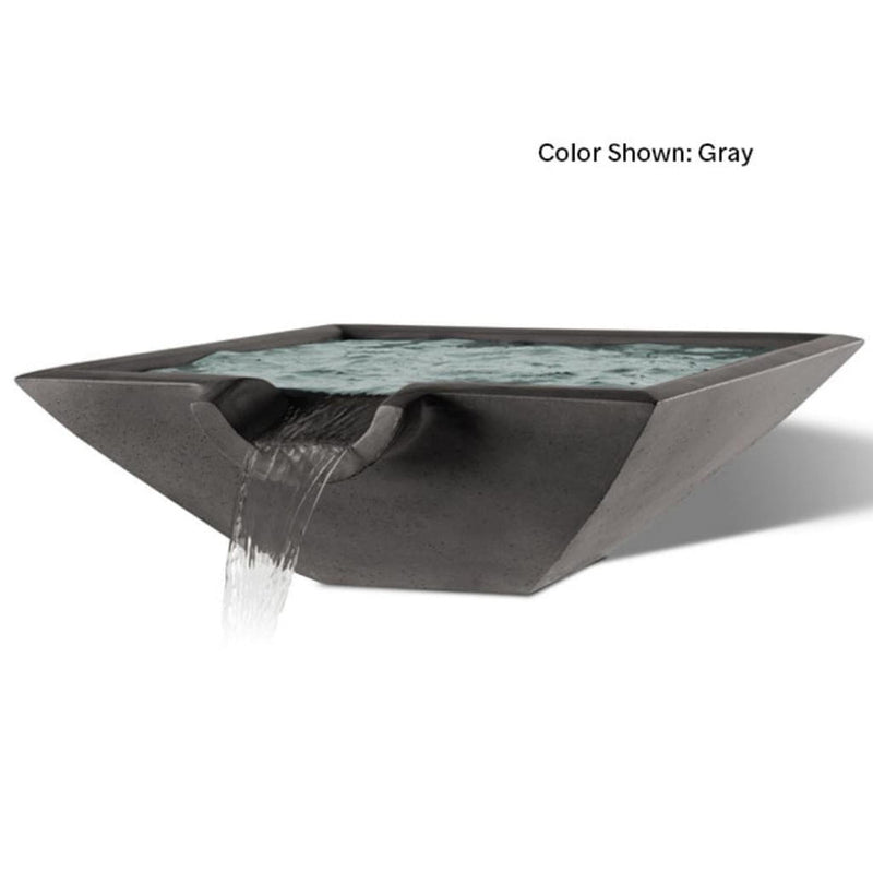 Slick Rock Concrete 30" Camber Square Water Bowl
