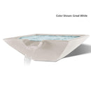 Slick Rock Concrete 30" Camber Square Water Bowl