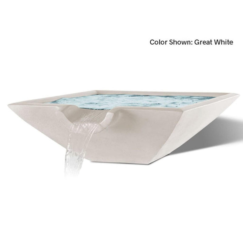 Slick Rock Concrete 30" Camber Square Water Bowl