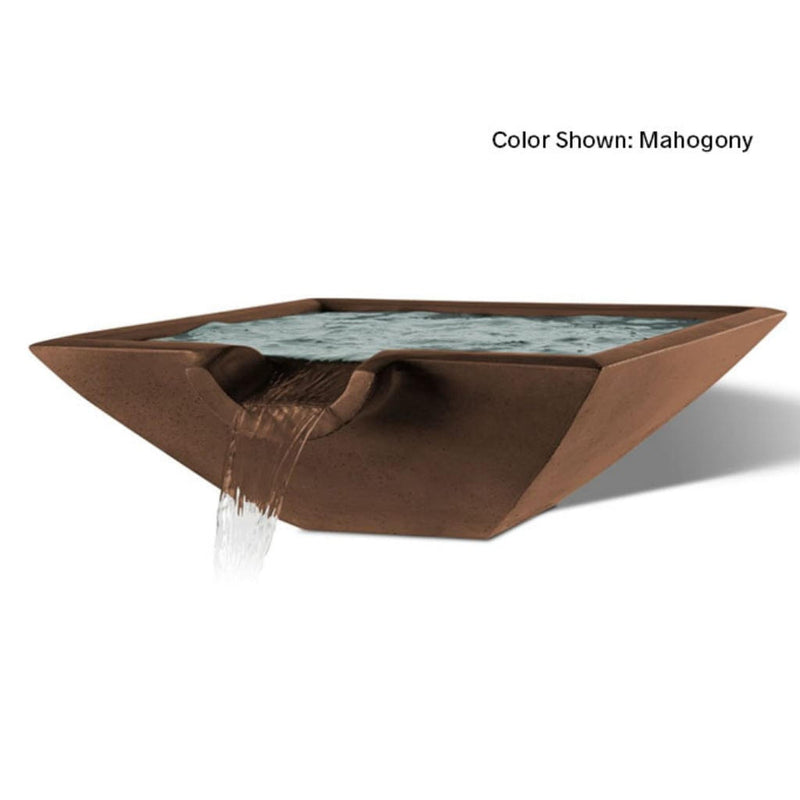 Slick Rock Concrete 30" Camber Square Water Bowl