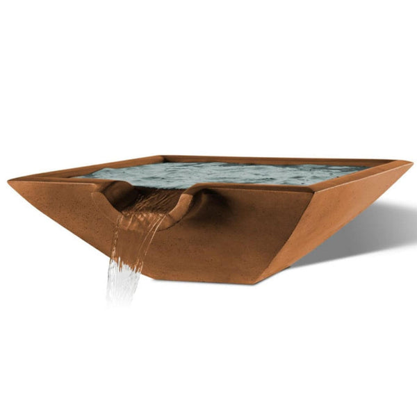 Slick Rock Concrete 30" Camber Square Water Bowl