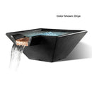 Slick Rock Concrete 34" Cascade Square Water Bowl
