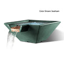 Slick Rock Concrete 34" Cascade Square Water Bowl