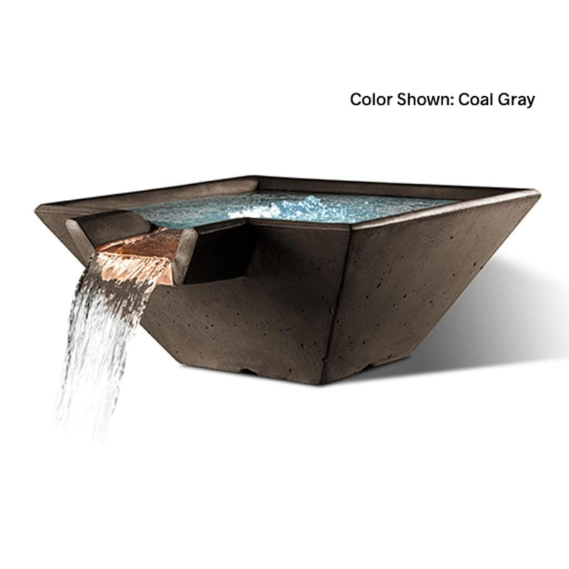 Slick Rock Concrete 34" Cascade Square Water Bowl