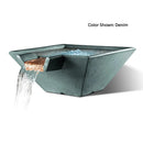 Slick Rock Concrete 34" Cascade Square Water Bowl