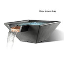 Slick Rock Concrete 34" Cascade Square Water Bowl