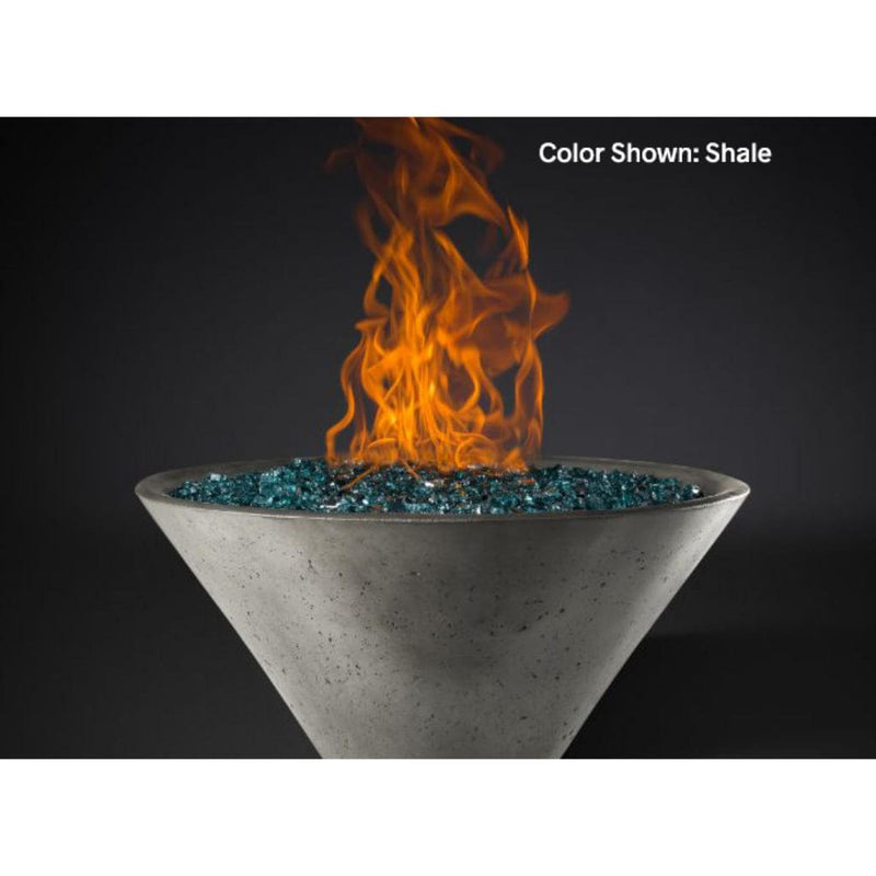 Slick Rock Concrete 34" Conical Ridgeline Gas Fire Bowl