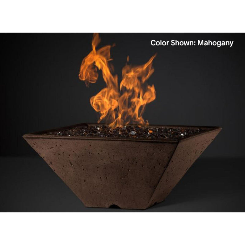 Slick Rock Concrete 34" Square Ridgeline Gas Fire Bowl