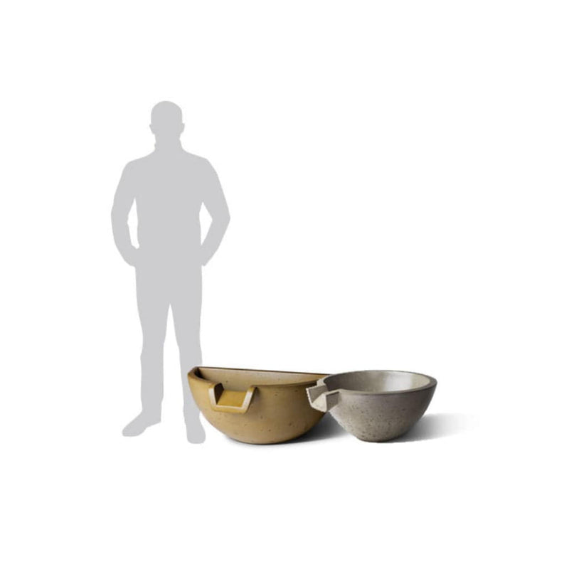 Slick Rock Concrete 36" Spill Classic Large Water Bowl