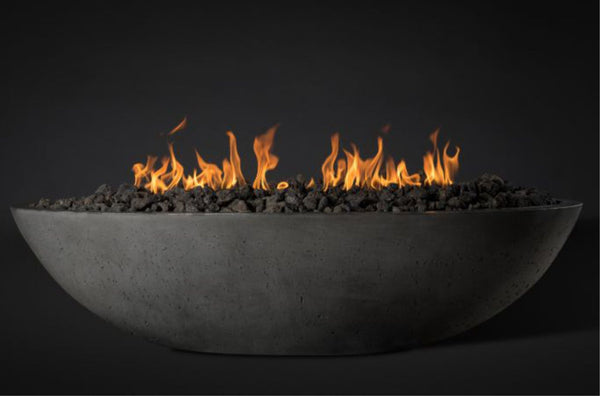 Slick Rock Concrete Oasis 60" Gray Oval Fire Bowl Only