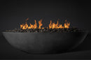 Slick Rock Concrete Oasis 60" Onyx Oval Fire Bowl Only