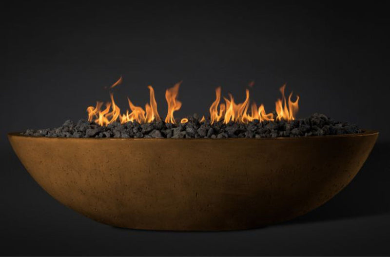 Slick Rock Concrete Oasis 60" Rustbuff Oval Fire Bowl Only