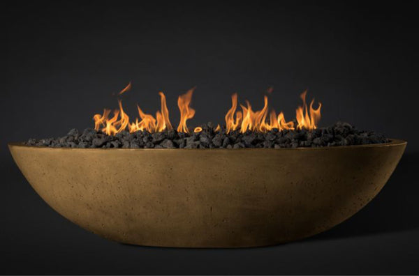 Slick Rock Concrete Oasis 60" Umber Oval Fire Bowl Only