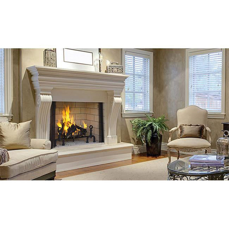 Astria Tuscan - 36 inch Outdoor Wood-Burning White Fireplace