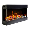 Amantii Tru-View 50" Three Sided Slim Glass Electric FireplaceAmantii - Tru-View 50" Three Sided Slim Glass Electric Fireplace