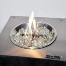 The Outdoor GreatRoom Company 12" Round Stainless Steel Crystal Fire Plus Gas Burner – 20,000 BTU, Adjustable Flame