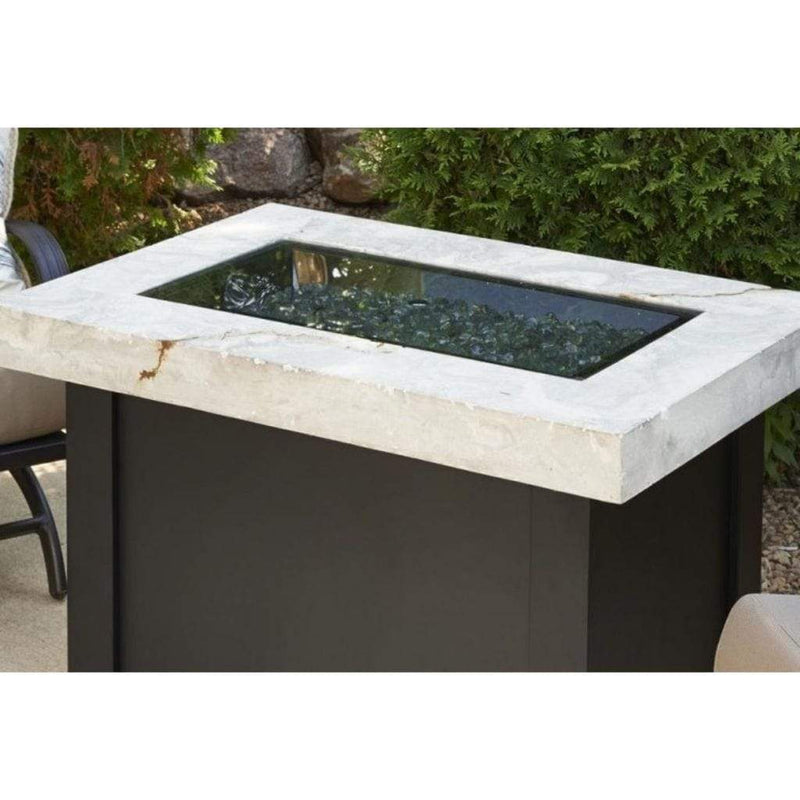 The Outdoor GreatRoom Company Rectangular Grey Tempered Glass Burner Cover – 12" x 42"