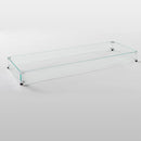 The Outdoor GreatRoom Company 72" Linear Tempered Glass Wind Guard with Stainless Steel Hardware